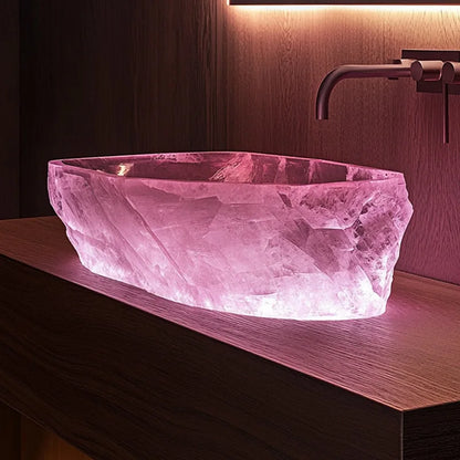 Resin dream crystal stone wash basin custom sales office model room bathroom single basin art table basin - https://mohammadcollection.com