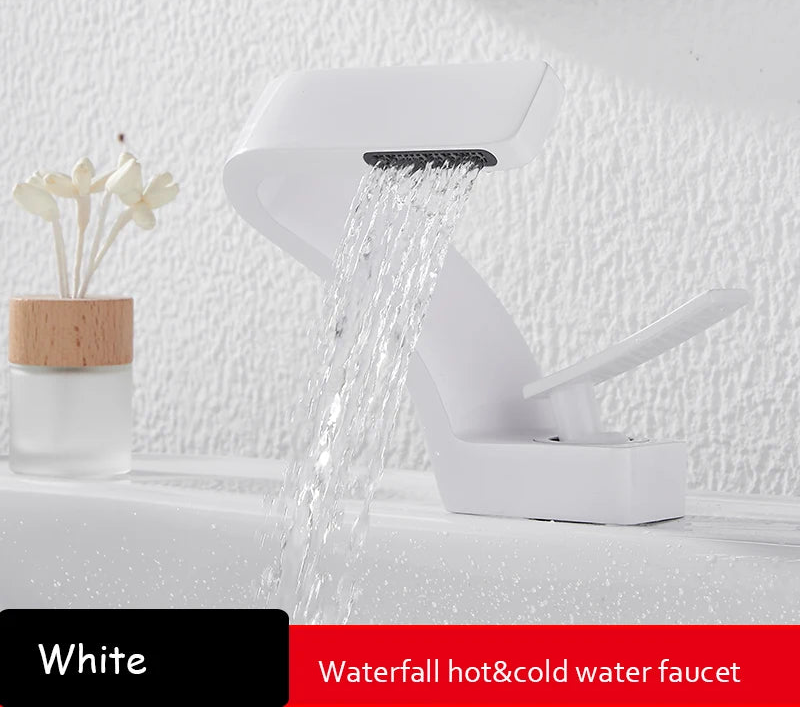 TOLM Brass Black Gold Basin Faucet Bathroom Sink Faucets Hot Cold Water Mixer Crane Deck Mounted Single Handle Hole Bath Kitchen - https://mohammadcollection.com