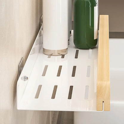 1PC Wall Mounted Shelf No Drilling Bathroom Storage Organizer for Shampoo Home Hotel Use Bathroom Accessories Floating Shelf - https://mohammadcollection.com
