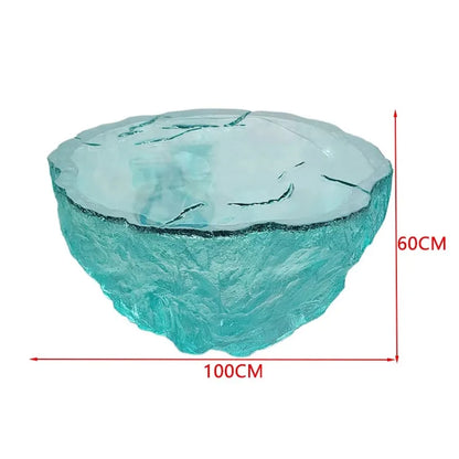 Creative transparent chair resin furniture floor ornament coffee table table - https://mohammadcollection.com