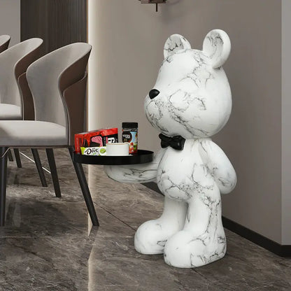 Home Decor Creative Doll Bear Floor Ornament Living Room Trend Soft Decoration Welcome Reception Storage Tray Animal Statue Gift - 𝕄𝕮 𝕋𝕙𝕖 𝔹𝕝𝕒𝕔𝕜 𝔻𝕚𝕒𝕞𝕠𝕟𝕕