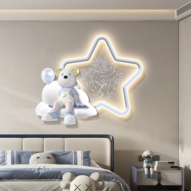 Children's room wall decoration poster by MC THE BLACK DIAMOND featuring colorful, playful illustrated prints for kids' decor.