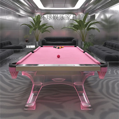 Light Luxury Home Acrylic Pink Billiard Table Designer Billiard Table Entertainment Billiard Table