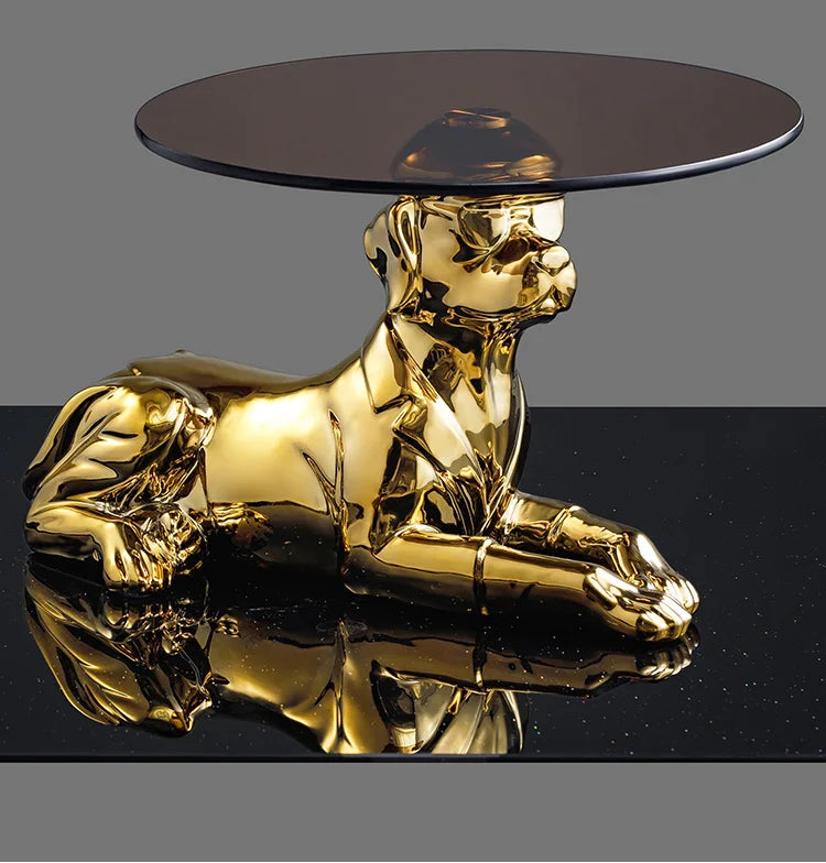 Creative Coffee Table Octopus Gorilla Glass Table Design Light Luxury Living Room Sofa Side Table Tea Table Home Decor Furniture - https://mohammadcollection.com