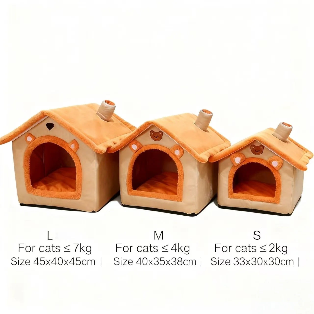 MC THE BLACK DIAMOND all season dog house cave bed with removable washable cushion, ideal for small dogs and cats, winter warm comfort