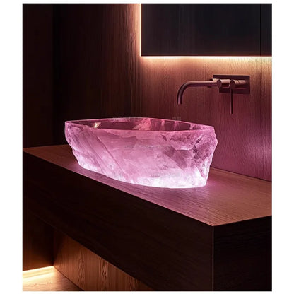 Resin dream crystal stone wash basin custom sales office model room bathroom single basin art table basin - https://mohammadcollection.com