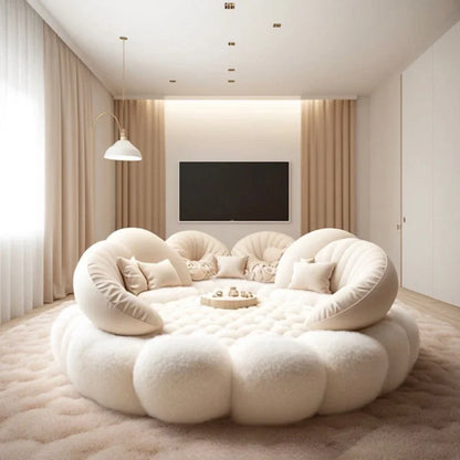 Round Aesthetics Soft Bed Frame European Full Master Bedroom Hotel Create Bed King Size Fashionable Modern Cama Casal Furniture - https://mohammadcollection.com