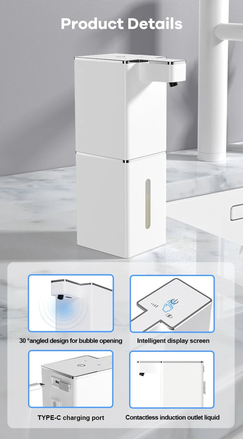 MC THE BLACK DIAMOND wall-mounted touchless soap dispenser for kitchen and bathroom hand cleaning and washing.