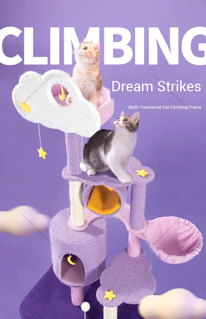 Designers Denmark Cat Climbing Frame Nordic Luxury Space Capsule Cat Tree Scratching Post Cat Castle Pet Products Árbol Gato FYC
