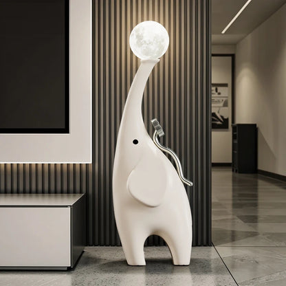 Modern MC THE BLACK DIAMOND elephant sculpture for home decor, creative high-end animal statue for living room decoration.