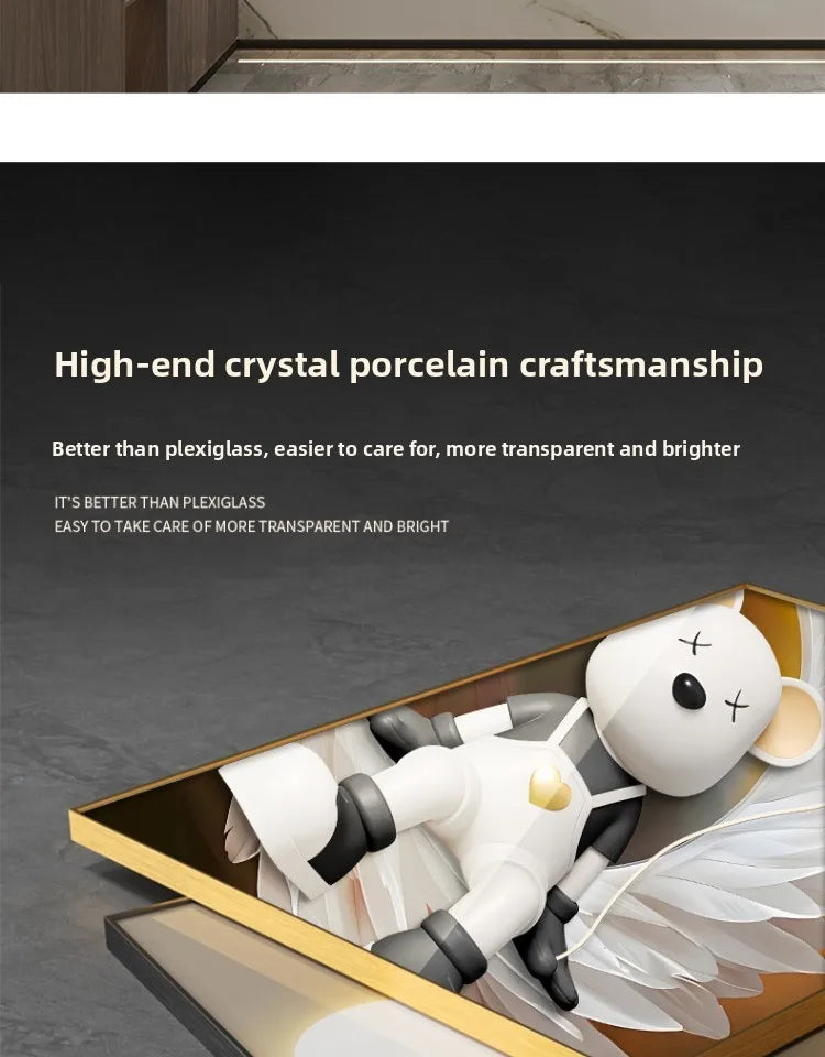Modern LED wall decor print by MC THE BLACK DIAMOND, abstract poster artwork for living room decoration.