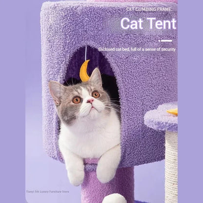 Designers Denmark Cat Climbing Frame Nordic Luxury Space Capsule Cat Tree Scratching Post Cat Castle Pet Products Árbol Gato FYC