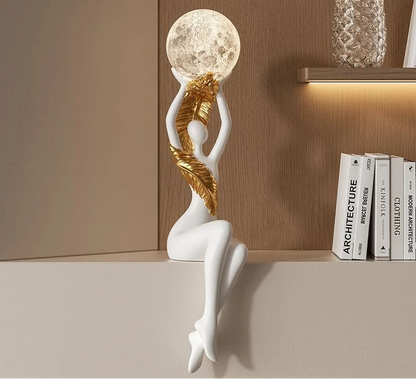 Resin Luxury Solid Color Figurines Luminous Character Wine Cabinet Figurines Semi-handmade Creative Modern Simple Home Decor - https://mohammadcollection.com