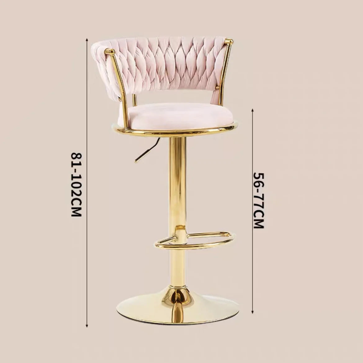 Rotating Lifting Bar Chair, High Foot Stool, Nordic Furniture, Backrest, Velvet Bar Stool, Bar Stools For Kitchen, Counter Stool - 𝕄𝕮 𝕋𝕙𝕖 𝔹𝕝𝕒𝕔𝕜 𝔻𝕚𝕒𝕞𝕠𝕟𝕕