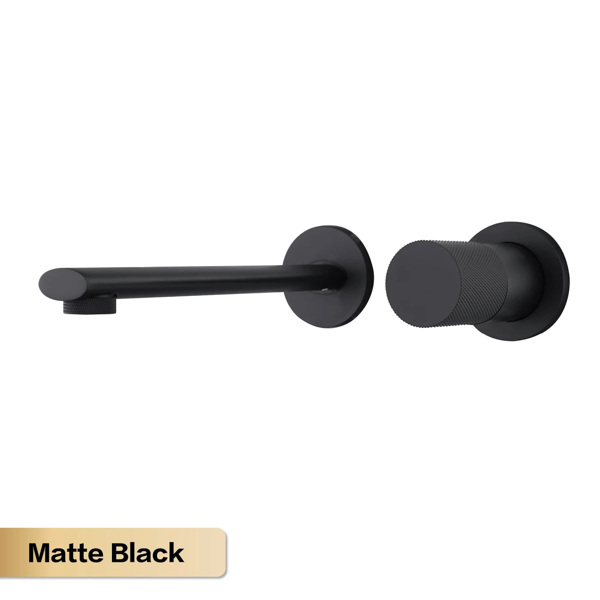 Luxruy rose gold brass wall-embedded bathroom bath sink faucet by MC THE BLACK DIAMOND, shown installed with sleek design