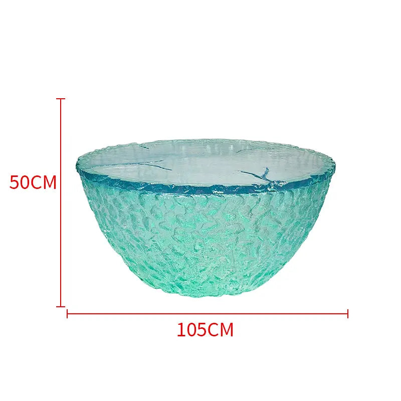 Creative transparent chair resin furniture floor ornament coffee table table - https://mohammadcollection.com
