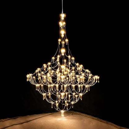 Deluxe Crystal Lamp Deluxe Star Lamp Firefly Pendant Lamp Modern Led Living Room Lamp Room Villa Designer Creative Lighting - https://mohammadcollection.com