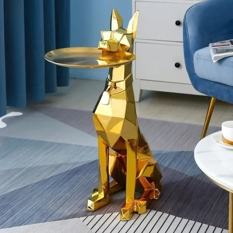Nordic High-grade Resin Gentleman Dog Home Decoration High-value Guardian Gentleman Dog Decoration Floor Ornament Decoration - https://mohammadcollection.com