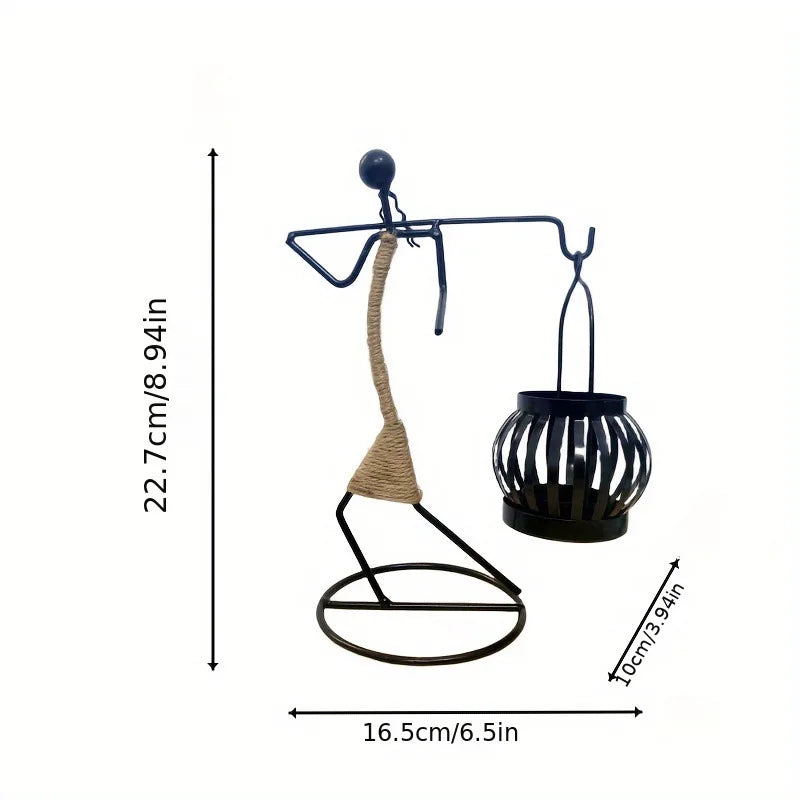 Nordic Metal Candlestick Abstract Character Sculpture Candle Holder Decors Handmade Figurines Home Decoration Art Gifts Hot 2024 - https://mohammadcollection.com