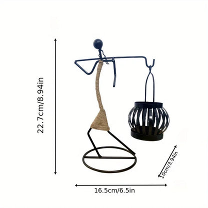 Nordic Metal Candlestick Abstract Character Sculpture Candle Holder Decors Handmade Figurines Home Decoration Art Gifts Hot 2024 - https://mohammadcollection.com