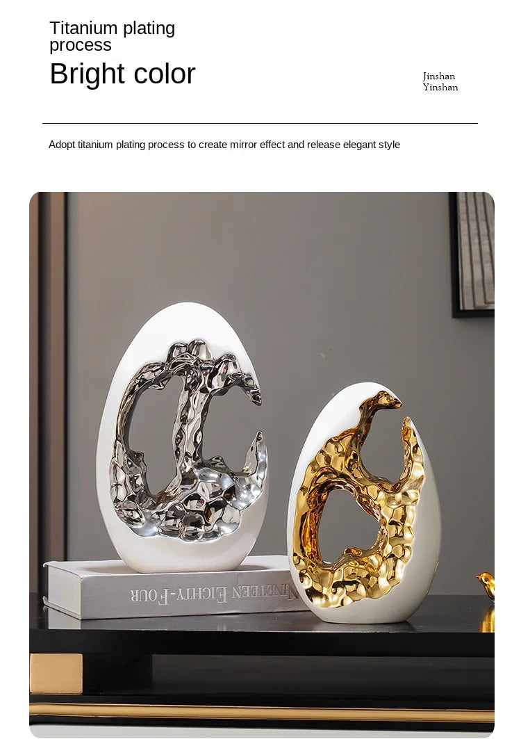 Simple Modern Home Decor, Gold Ornaments, Living Room, Wine Cabinet, TV Cabinet, Office Desktop, High-end Christmas Decoration - 𝕄𝕮 𝕋𝕙𝕖 𝔹𝕝𝕒𝕔𝕜 𝔻𝕚𝕒𝕞𝕠𝕟𝕕