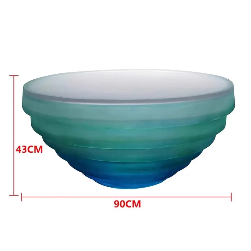 Creative transparent chair resin furniture floor ornament coffee table table - https://mohammadcollection.com