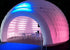 MC THE BLACK DIAMOND inflatable igloo dome tent set up outdoors, showcasing its pop-up design and spacious air-filled structure.