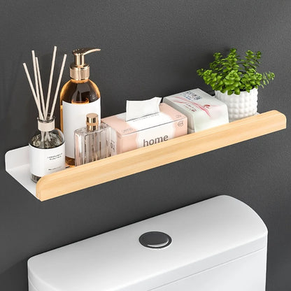 1PC Wall Mounted Shelf No Drilling Bathroom Storage Organizer for Shampoo Home Hotel Use Bathroom Accessories Floating Shelf - https://mohammadcollection.com