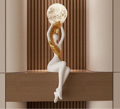 Resin Luxury Solid Color Figurines Luminous Character Wine Cabinet Figurines Semi-handmade Creative Modern Simple Home Decor - https://mohammadcollection.com