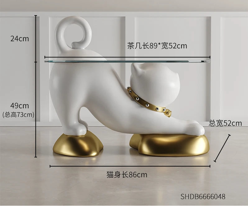 Designer Lazy Cat coffee table by 𝕄𝕔 𝕋𝕙𝕖 𝔹𝕝𝕒𝕔𝕜 𝔻𝕚𝕒𝕞𝕠𝕟�