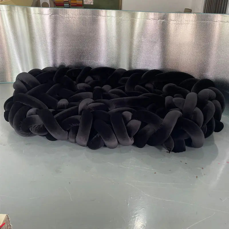 High-End Designer Sectional Sofa Hand-Woven Casual Special-Shaped for Internet Celebrity Personalized Living Sponge Filling - https://mohammadcollection.com