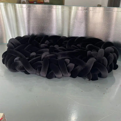 High-End Designer Sectional Sofa Hand-Woven Casual Special-Shaped for Internet Celebrity Personalized Living Sponge Filling - https://mohammadcollection.com