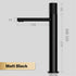 Brass black bathroom faucet round hand washing toilet table under high-end hotel hot and cold faucet - https://mohammadcollection.com