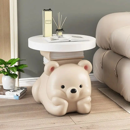 Cream bear living room floor ornaments, home accessories, TV cabinet, sofa side coffee table, bedside table, housewarming gift - 𝕄𝕮 𝕋𝕙𝕖 𝔹𝕝𝕒𝕔𝕜 𝔻𝕚𝕒𝕞𝕠𝕟𝕕