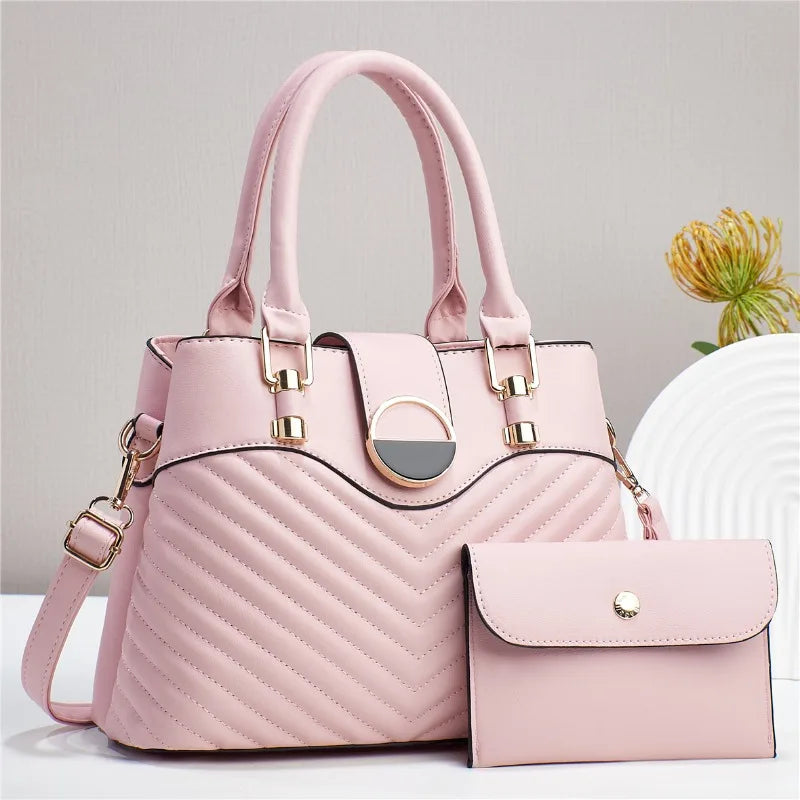Luxury women's large capacity leather handbag by 𝕄𝕮 𝕋𝕙𝕖 𝔹𝕝𝕒𝕔𝕜 𝔻𝕚𝕒𝕞𝕠𝕟�