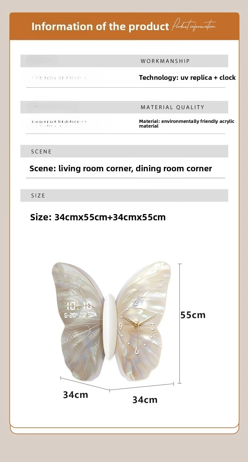 Double-sided white digital wall clock by MC THE BLACK DIAMOND, modern corner clock with mute function and sleek design.
