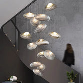 Modern MC THE BLACK DIAMOND crystal chandelier, a stylish home lighting fixture with sparkling crystal accents and elegant design.