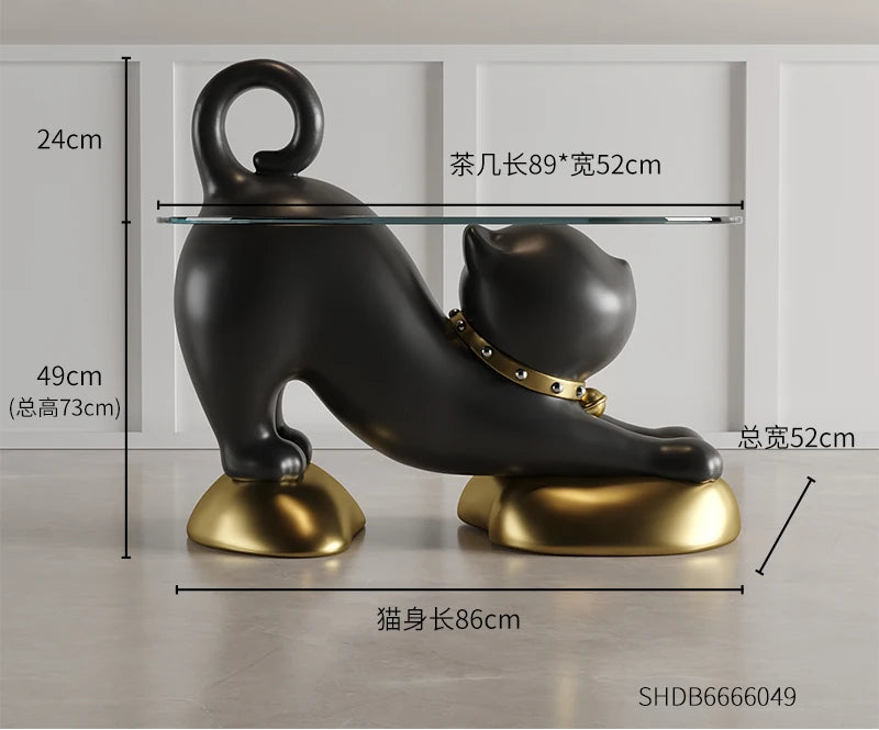Designer Lazy Cat Coffee Table from 𝕄𝕔 𝕋𝕙𝕖 𝔹𝕝𝕒𝕔𝕜 𝔻𝕚𝕒𝕞𝕠𝕟�