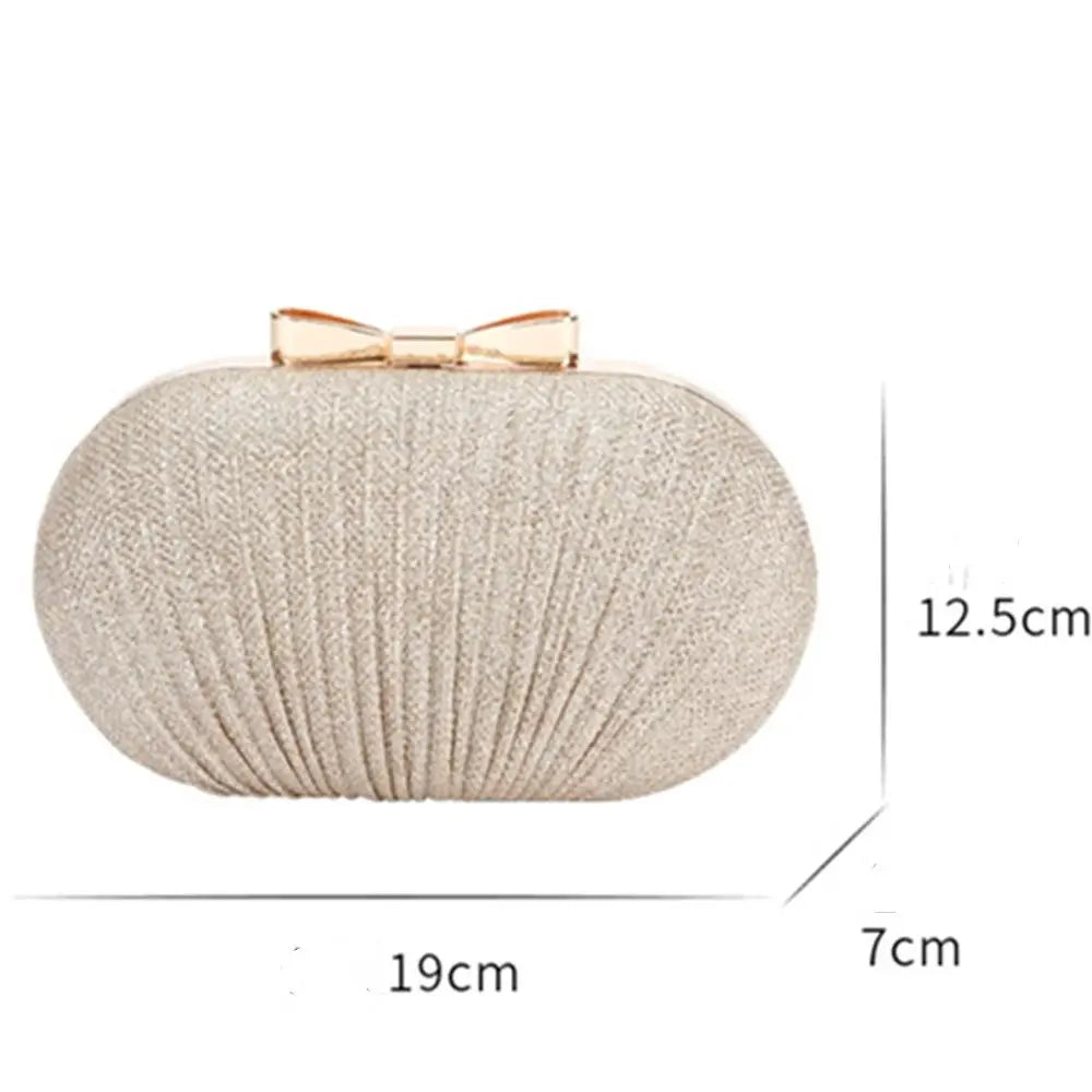 Elegant MC THE BLACK DIAMOND bridal clutch handbag for women, evening party bag with chain, perfect for wedding and special occasions.