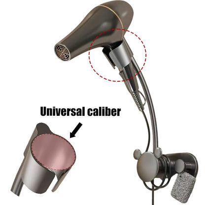 Hair Dryer Holder Bathroom Shelf Without Drilling Adjustable Wall Hanging Free Of Hands Universal Storage Rack Bathroom Shelf - https://mohammadcollection.com