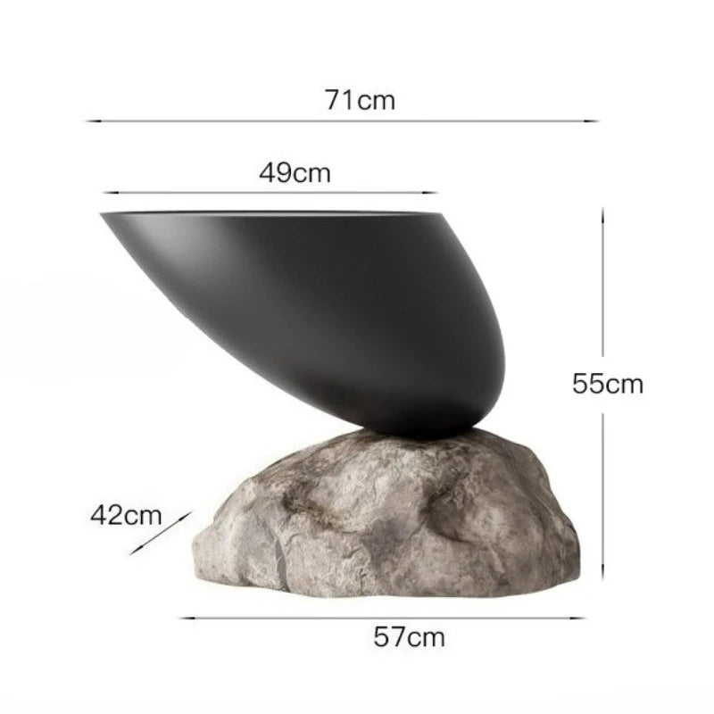 Modern Minimalist Style Ymitation Stone Shape Coffee Table Creative Living Room Furniture Sofa Side Table Designer Center Table - 𝕄𝕮 𝕋𝕙𝕖 𝔹𝕝𝕒𝕔𝕜 𝔻𝕚𝕒𝕞𝕠𝕟𝕕