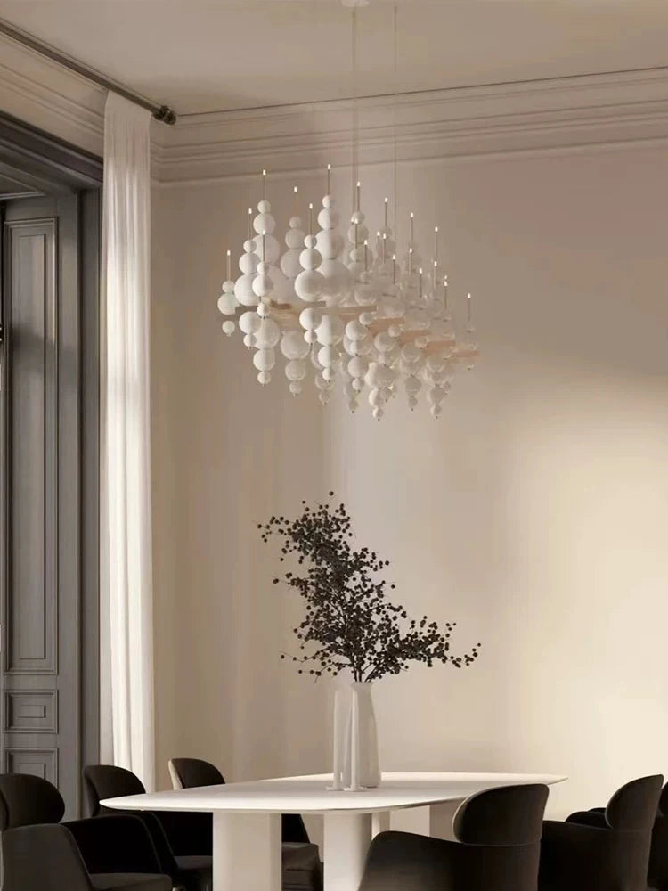 Luxury Living Room Black Chandelier Designer Tears From Moon Chandelier For Ceiling Restaurant Large Dining Table Hanging Lamp - https://mohammadcollection.com