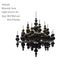 Luxury Living Room Black Chandelier Designer Tears From Moon Chandelier For Ceiling Restaurant Large Dining Table Hanging Lamp - https://mohammadcollection.com