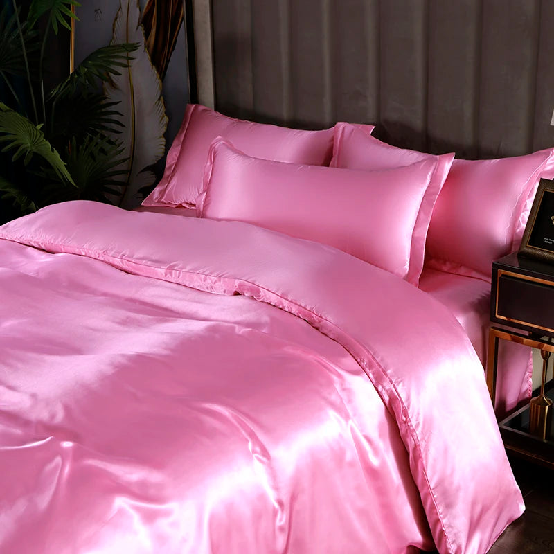 3-piece silky satin duvet cover set by 𝕄𝕔 𝕋𝕙𝕖 𝔹𝕝𝕒𝕔𝕜 𝔻𝕚𝕒𝕞𝕠𝕟
