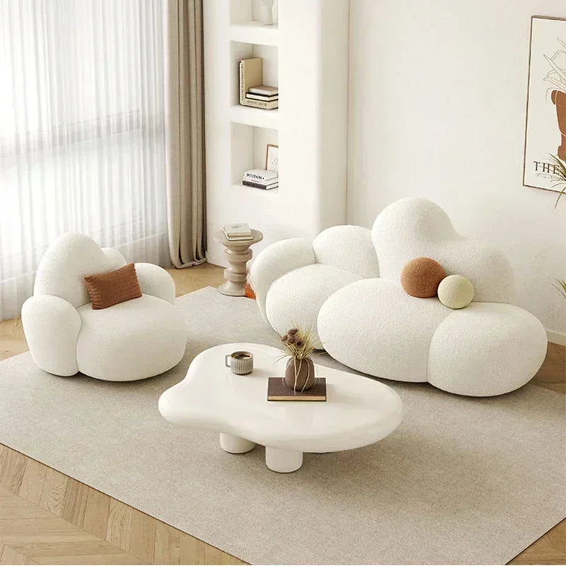 Comfortable MC THE BLACK DIAMOND living room sofa with plush cushions, ideal for relaxing in a modern furniture setting.