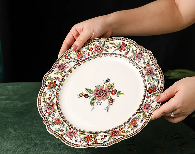 French floral bone china coffee cup and saucer set from 𝕄𝕔 𝕋𝕙𝕖 𝔹𝕝𝕒𝕔𝕜 𝔻𝕚𝕒𝕞𝕠