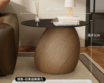 Wabi Sabi Style Imitation Stone Statue Luxury Coffee Table Retro Art Living Room Furniture Side Table Large Floor Decoration - 𝕄𝕮 𝕋𝕙𝕖 𝔹𝕝𝕒𝕔𝕜 𝔻𝕚𝕒𝕞𝕠𝕟𝕕