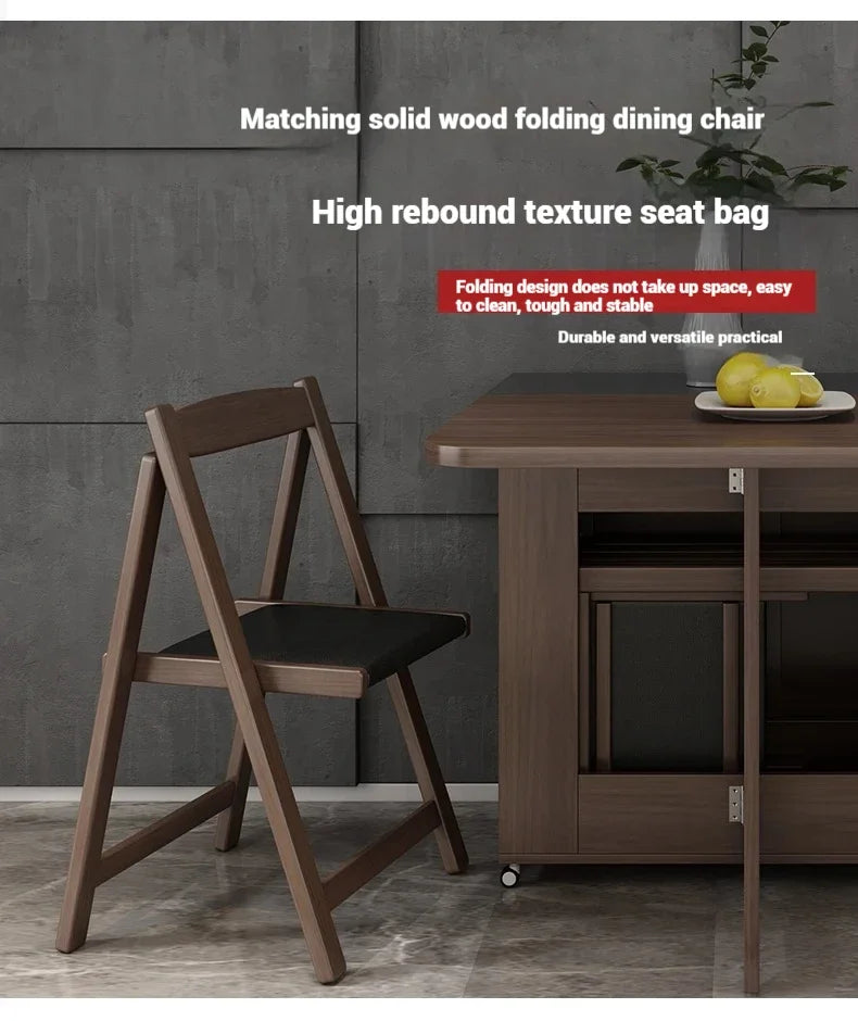 Folding wooden dining and study table for kids from MC THE BLACK DIAMOND, ideal for parties and room use, with a compact design.