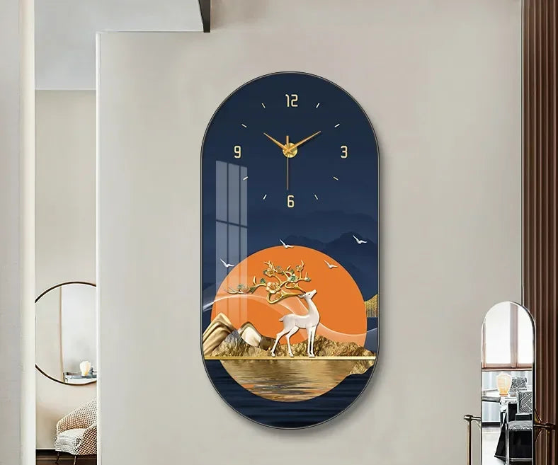 Nordic luxury Wall Clock Living Room Household Fashion Restaurant Decorative Painting Creative Wall Hanging Silent Clock - https://mohammadcollection.com