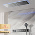 AITANA Luxury Brass Gunmetal LED Display Thermostatic Shower System Bathroom Ceiling embedded concealed giant curtain Rainfall - https://mohammadcollection.com